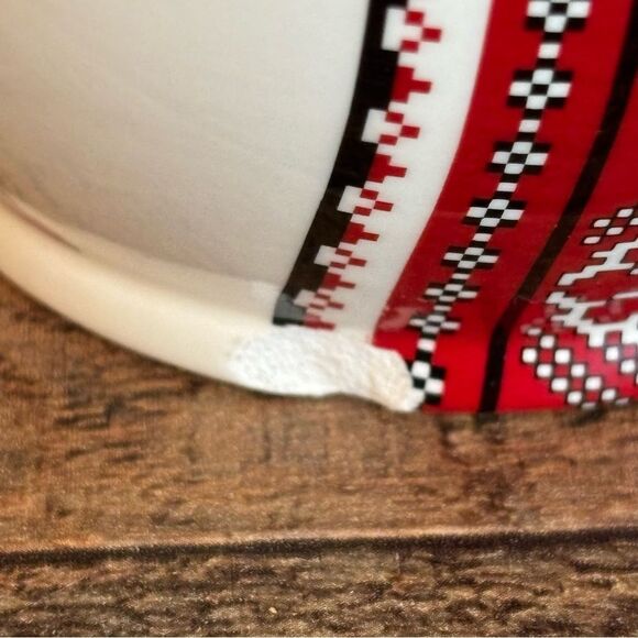 Vintage Ukranian Arts By Stefania Eastern European Motiff Decorated Vase 10”x5” - Picture 11 of 13